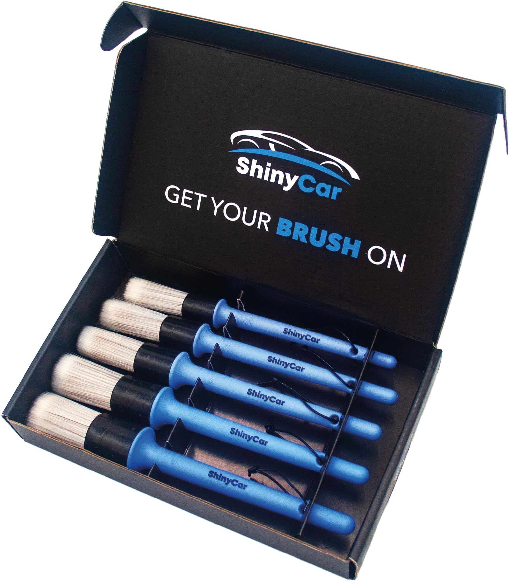 UK: 5x Professional Premium Detailing Brushes, Ultra-Soft, Non-Scratch, For Cleaning/Washing Cars. Each Detail Brush Is Safe For Valeting Delicate Surfaces, Inc. Paintwork & Alloy Wheels