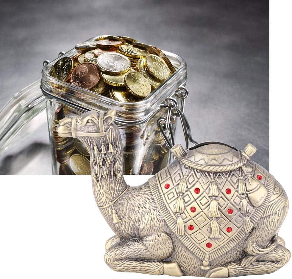 Marhynchus European Camel Piggy Bank - Children's Modern Ceramic Money Bank - Gold
