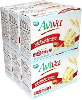 AVIVA CRACKERS | INDIVIDUALLY WRAPPED FRESH | 6 PACK OF 9.6oz | TOTAL 57.24 oz (6 pack, saltine crackers)