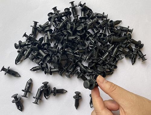 Miniatura 4 de Paquete de 100 clips de plástico para guardabarros ATV de 0.315 in, remaches para Honda Rancher Foreman FourTrax Rubicon Rincon TRX680 TRX650