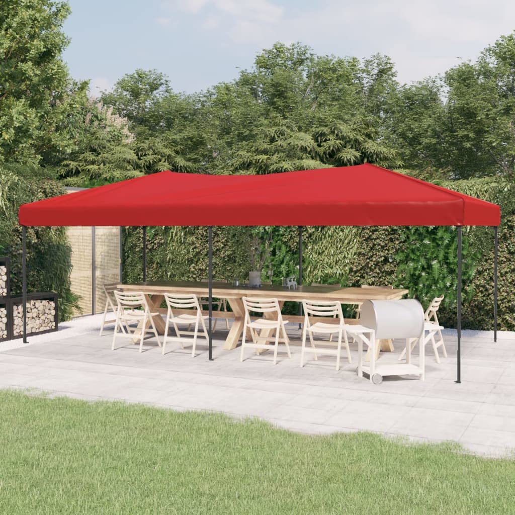 Namiot imprezowy, składany, 3 x 6 m, z tkaniną Oxford 210D, stalowa rama, pawilon do grillowania, pawilon składany, na zewnątrz, uroczystości rodzinne, pikniki i przyjęcia urodzinowe