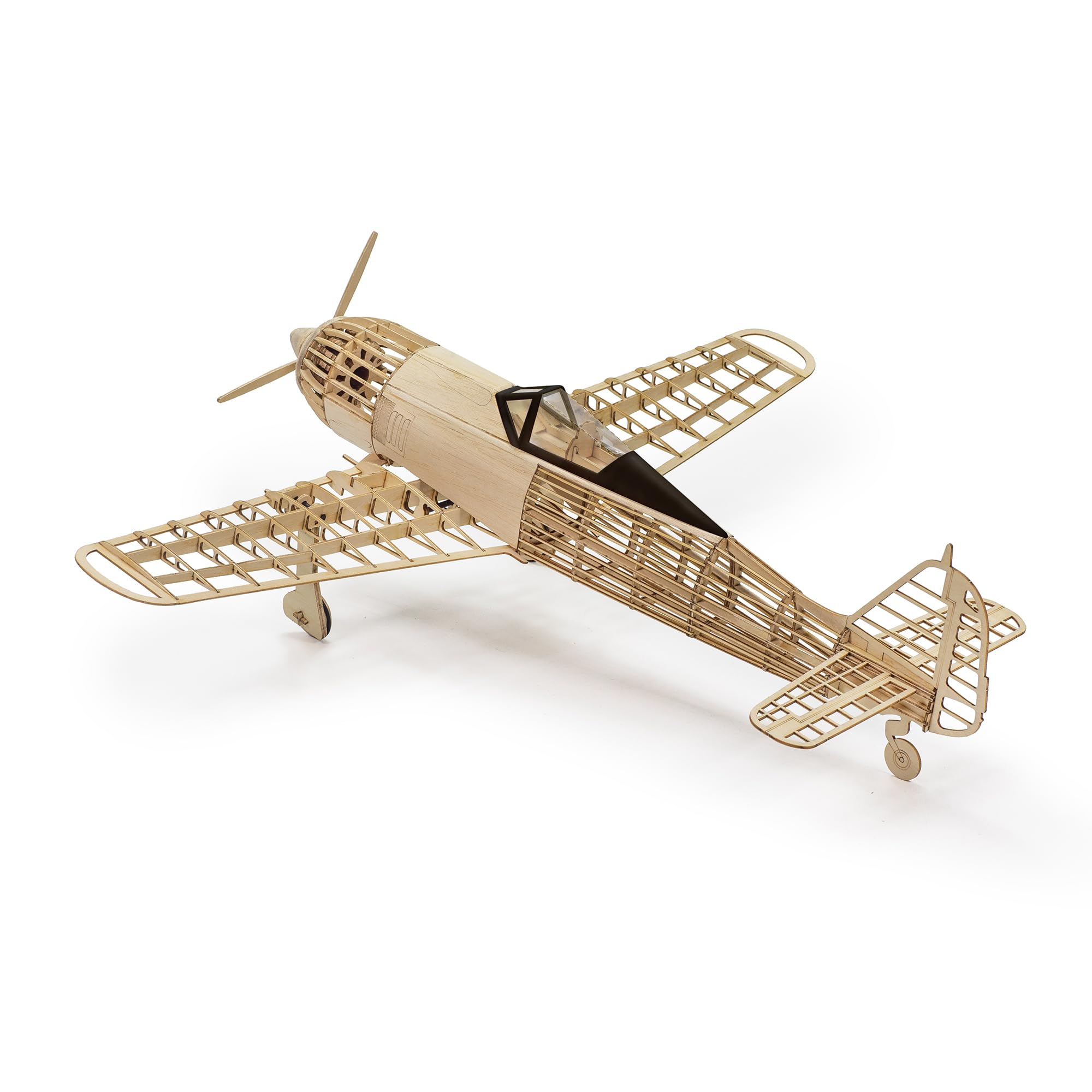 FW-190A Puzzle en bois d'avion 3D 1:25, découpe au laser, kit d'avion en bois de balsa à construire pour adultes, modèles en bois pour décoration de la maison, cadeau d'anniversaire