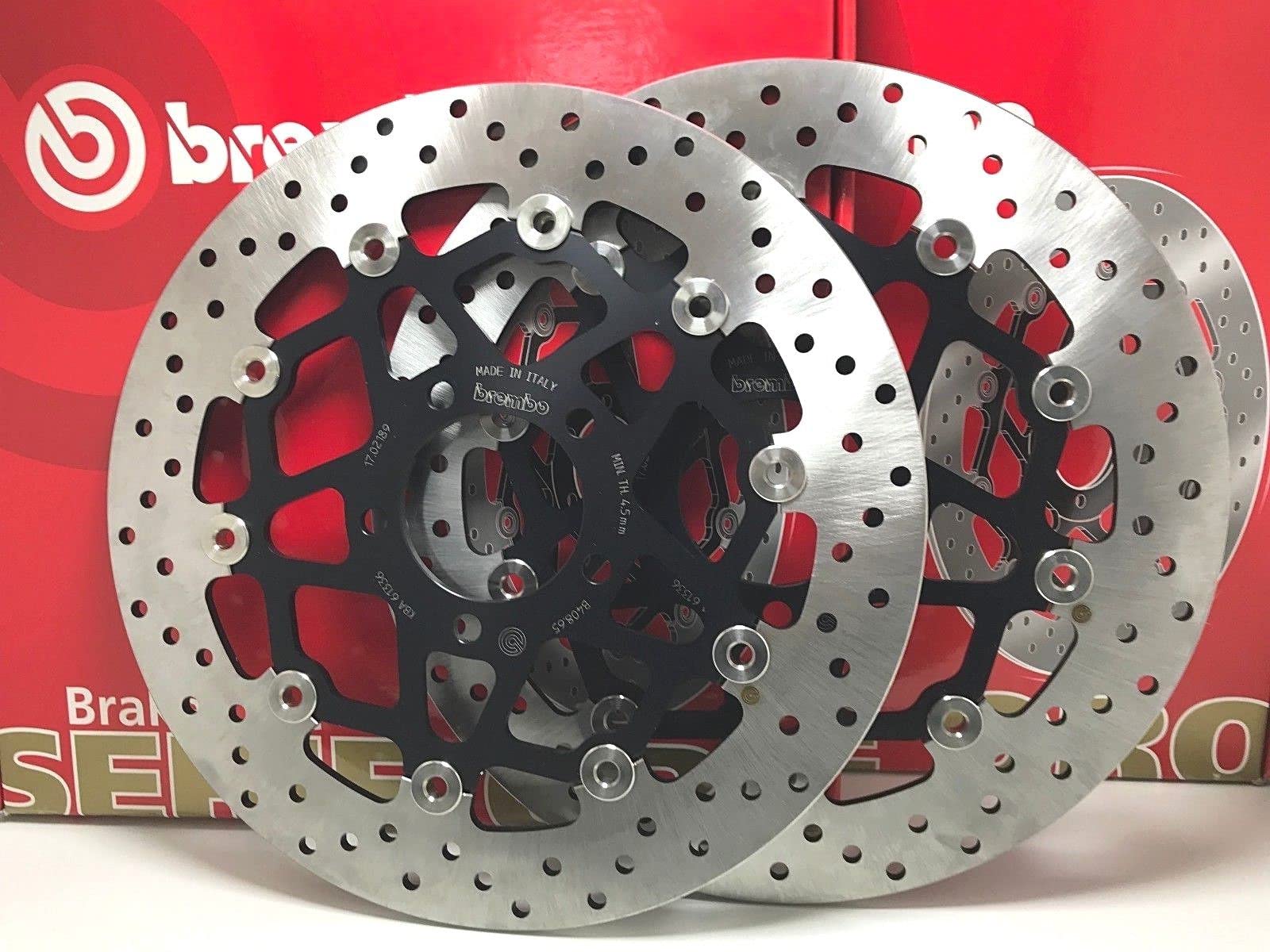 2 DISCHI FRENO BREMBO FLOTTANTE ANTERIORE DL V-STROM 1000 2002>2011 SV 1000 2003>2007 DL V-STROM 650 2004>2006