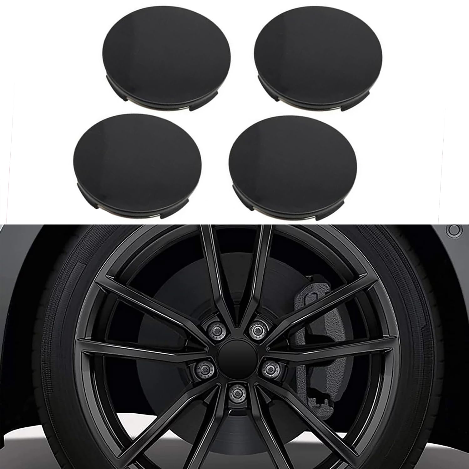 Snapklik.com : Suleto Car Wheel Center Caps Cover Kit Outer 58mm 2.28 ...