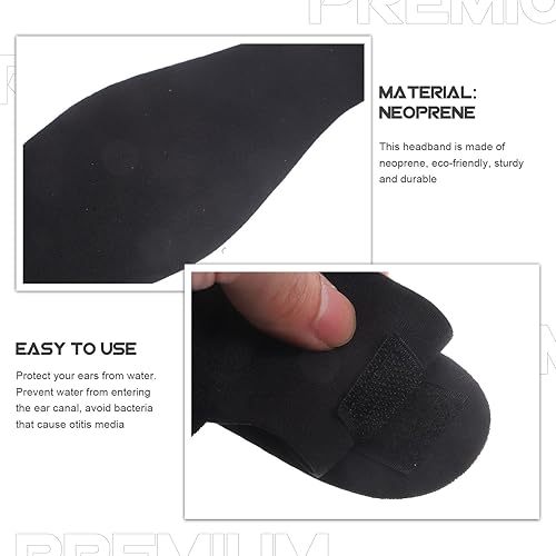 Miniatura 6 de Diademas deportivas para mujer, accesorios para el cabello para trenzas, accesorios para el cabello, diadema de neopreno para natación, gorro de