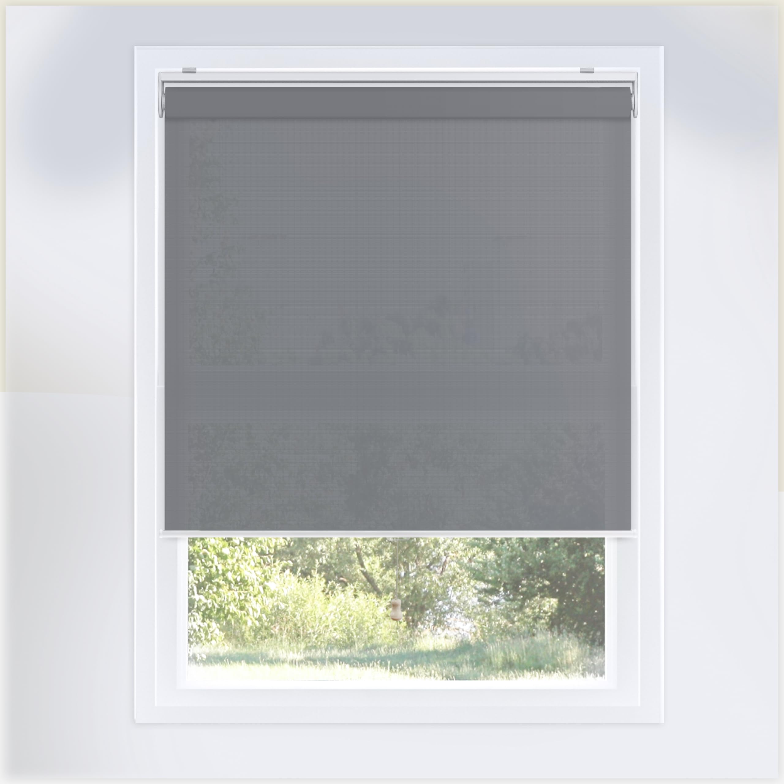 CHICOLOGY Roller Window Shades, Window Blinds, Window Shades for Home, Roller Shades, Window Treatments, Window Blinds Cordless, Door Blinds, Urban Grey (Light Filtering), 41"W X 72"H