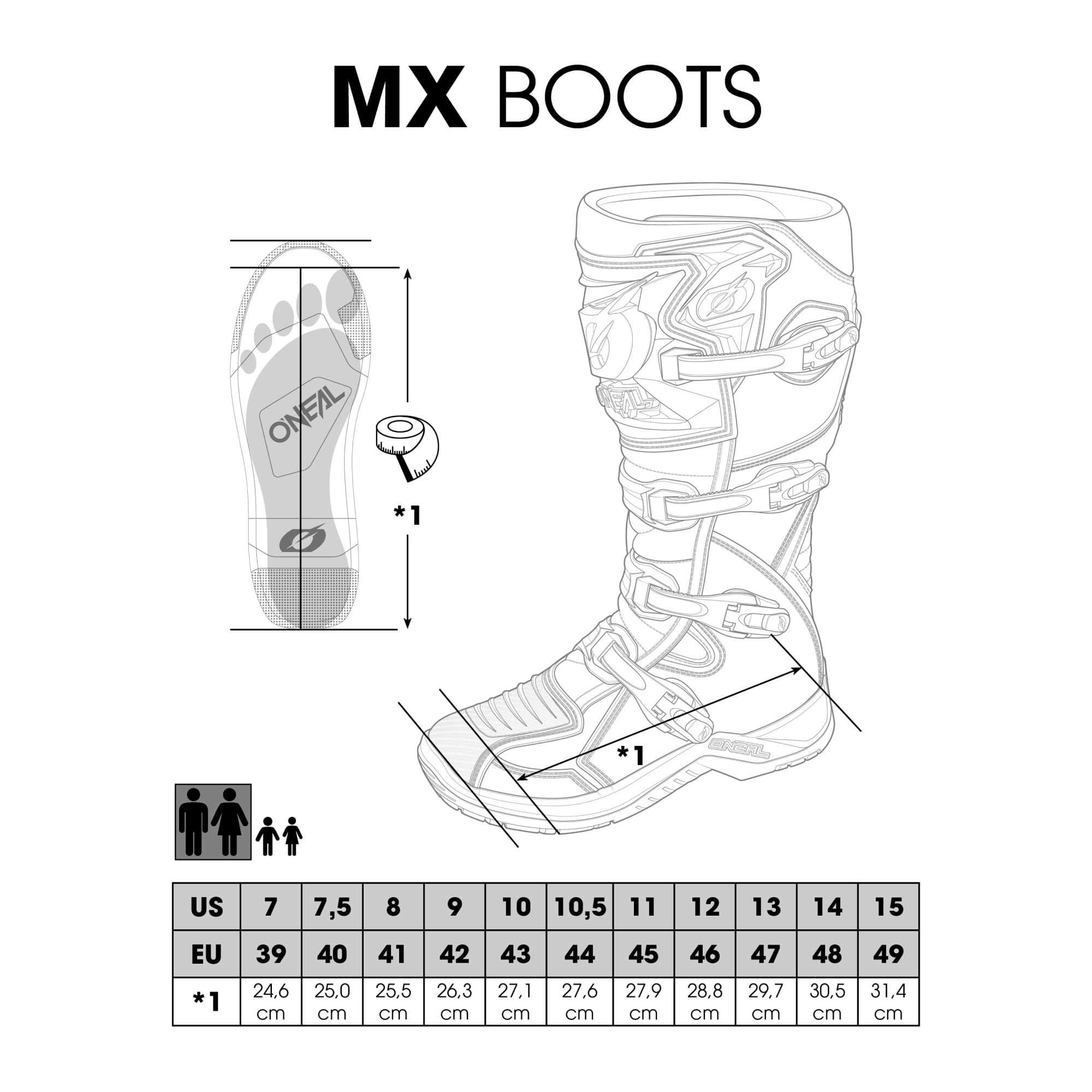 Oneal Sierra Boot Black Protecciones MX Motocross