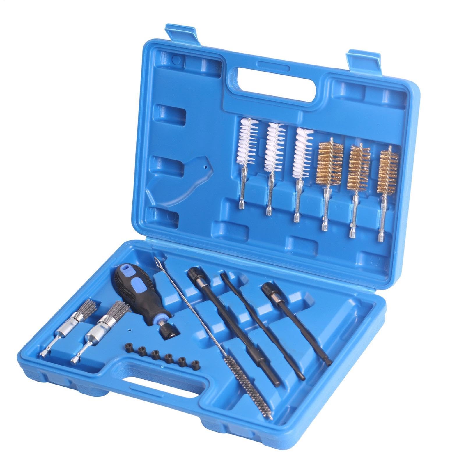 Kit Nettoyage Injecteurs Voiture de brosses d'entretien moteur | Outil De Décalaminage D'Injecteur Pour Garage Atelier Maison Techniciens Berline Camion