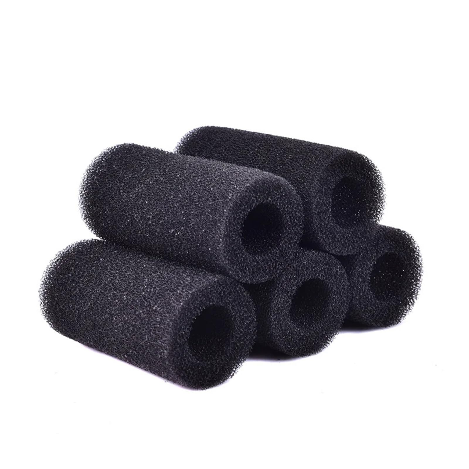 Cubierta Protectora de Filtro Acuario Esponja Negra 5 Piezas