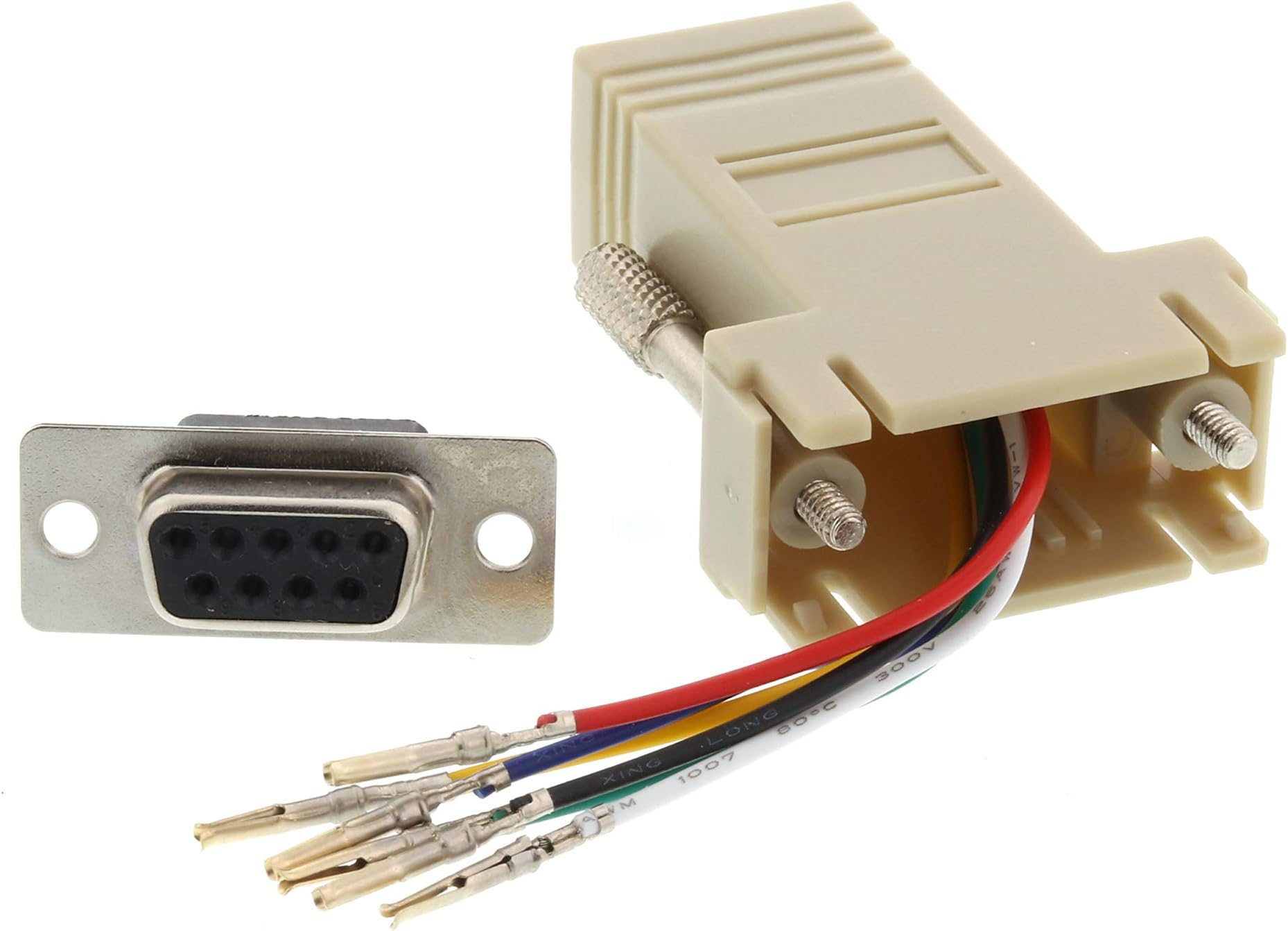 Networx Modular Adapter Kit - DB9 Female to RJ11/RJ12 - Beige