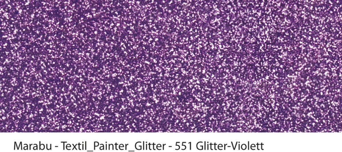 Marabu Textil Painter Tip, Paint, Glitter Violet, 3mm