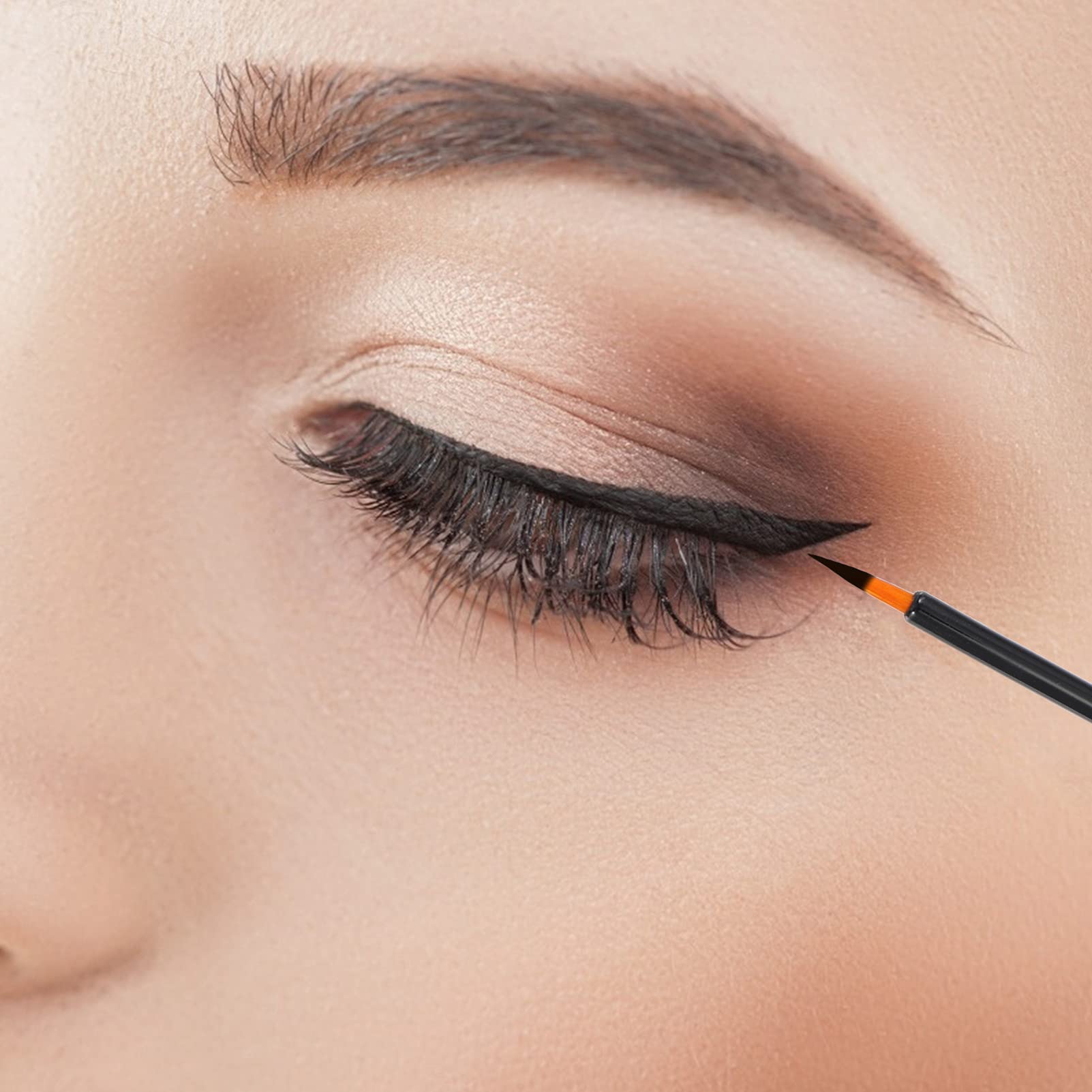 minkissy 3sets Disposible Eye Makeup Eye Stick Eyeliner Brush Applicator Fiber Tip Easy to Use Store Ideal for Outline 100pcs*3