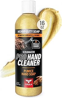TRIAX Scrubinator - Heavy Duty Hand Scrub and Cleaner - Removes Tough Grease, Dirt, Grime, and Odors - No Toxic Solvents or Harsh Chemicals - Moisturizers to Protect Skin (16 Ounce)