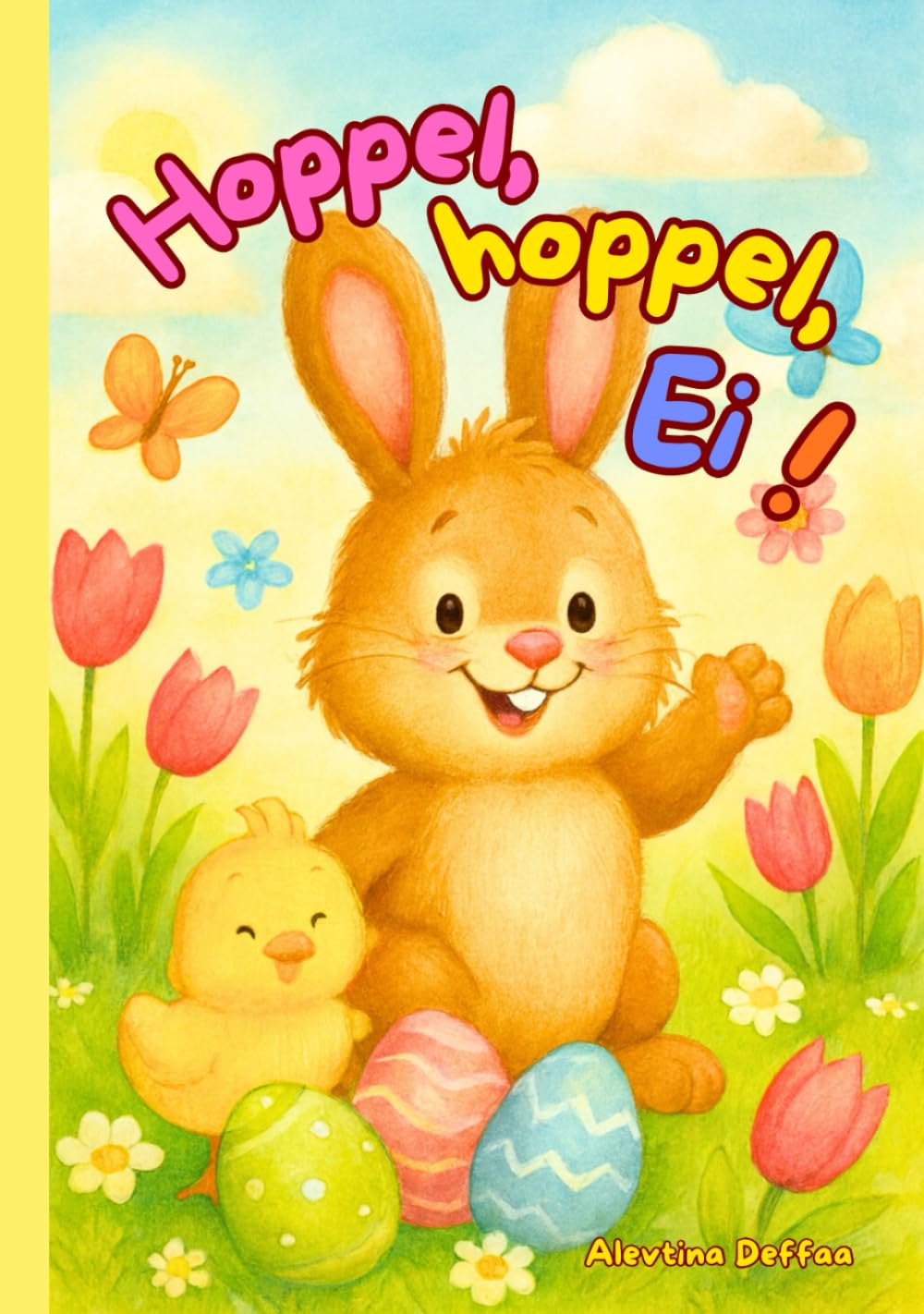 Hoppel, Hoppel, Ei!: Ein fröhliches Interaktives Oster-Lautmalerei-Buch mit Reimen, Tierlauten & Mitmachseiten für Kinder ab 2 Jahren