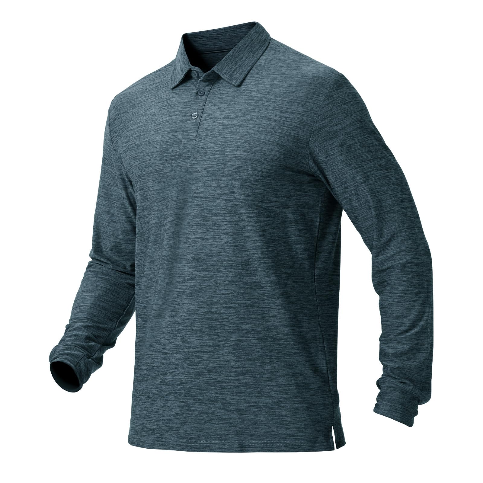 NAVISKIN Herren-Polo-Shirts, schnelltrocknend, LSF 50, lang- und kurzärmelig, feuchtigkeitsableitend