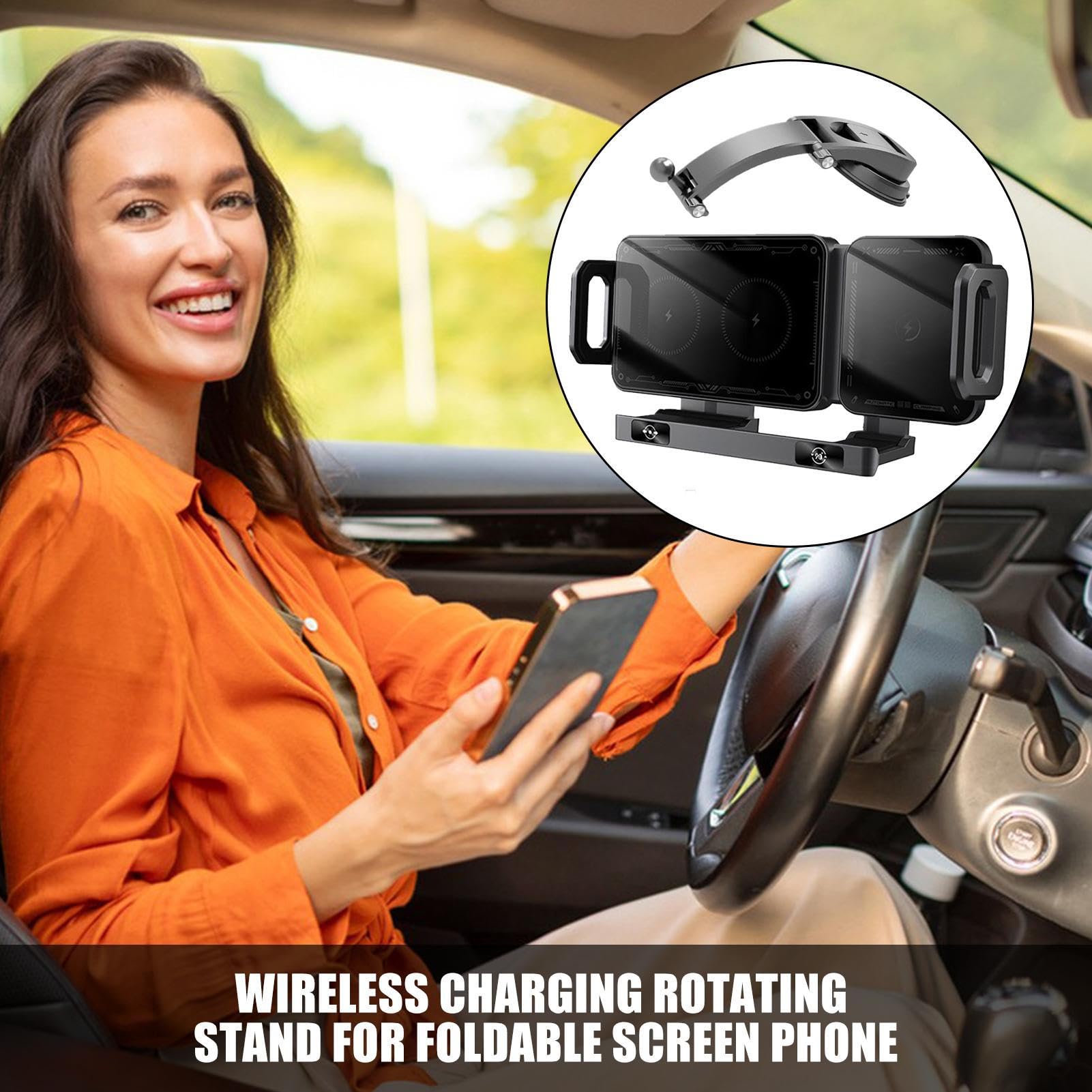 Caricabatterie per telefono wireless per auto 15W ricarica rapida Air Vent