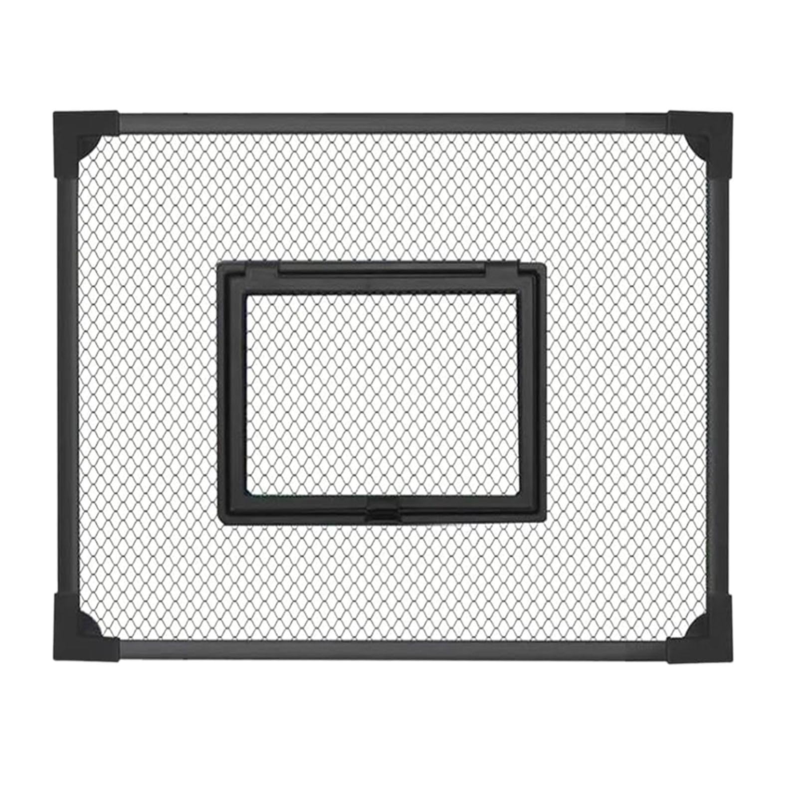 Baoblaze Tank Lid Cover Replacement Self Assembly Anti Jump Net Cover Black Aquarium Lid Accessories Multifunction Easy to Set up, 40x30cm
