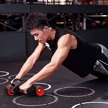 Amazon.co.jp: 腹筋ローラー アブローラー 腹筋 最新四輪 膝保護マット