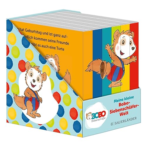 Meine kleine Bobo-Siebenschläfer-Welt (Würfel): Mit Bobo ersten Wörter lernen | Box mit 6 Mini-Büchern für Kinder ab 2 Jahren