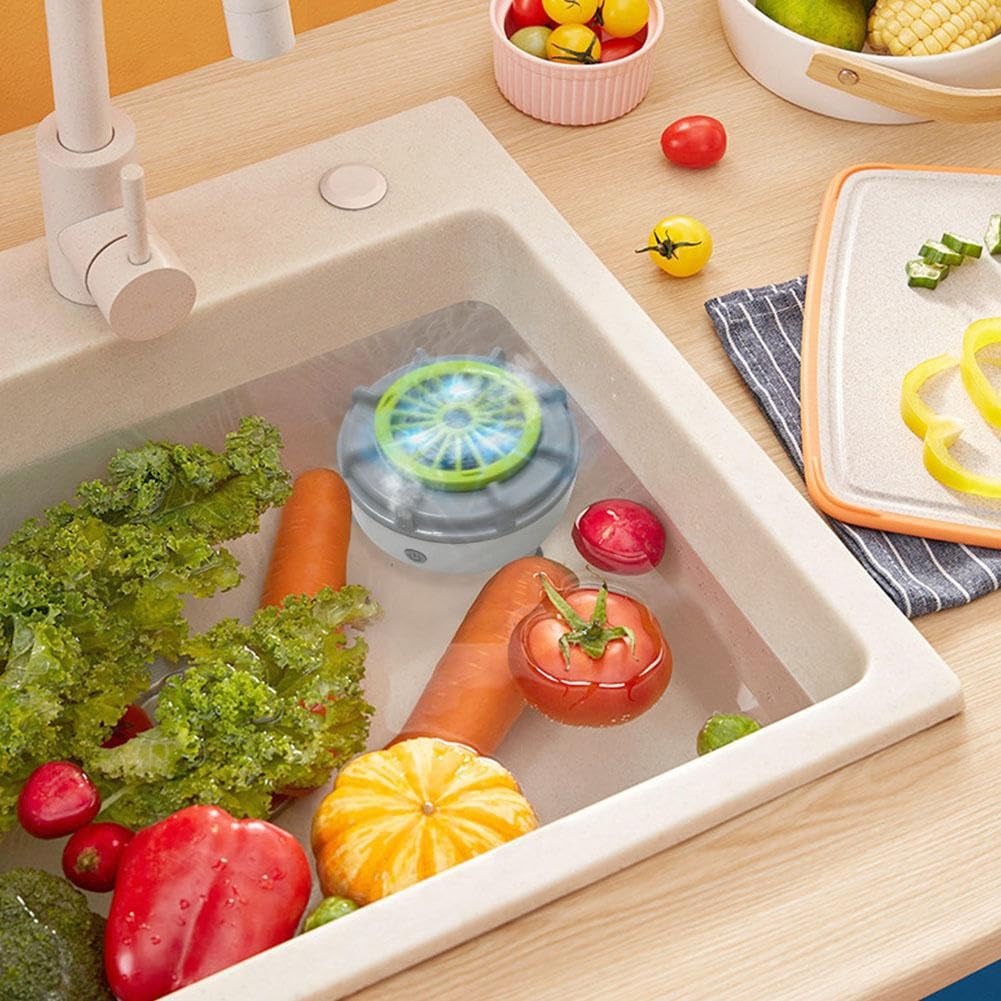 Effiziente tragbare Obst- und Gemüse-Waschmaschine, Obst- und Gemüse-Reinigungsmaschine, tragbares automatisches Obstreiniger-Gerät, zum Waschen von Obst, Gemüse, Getreide und Fleisch