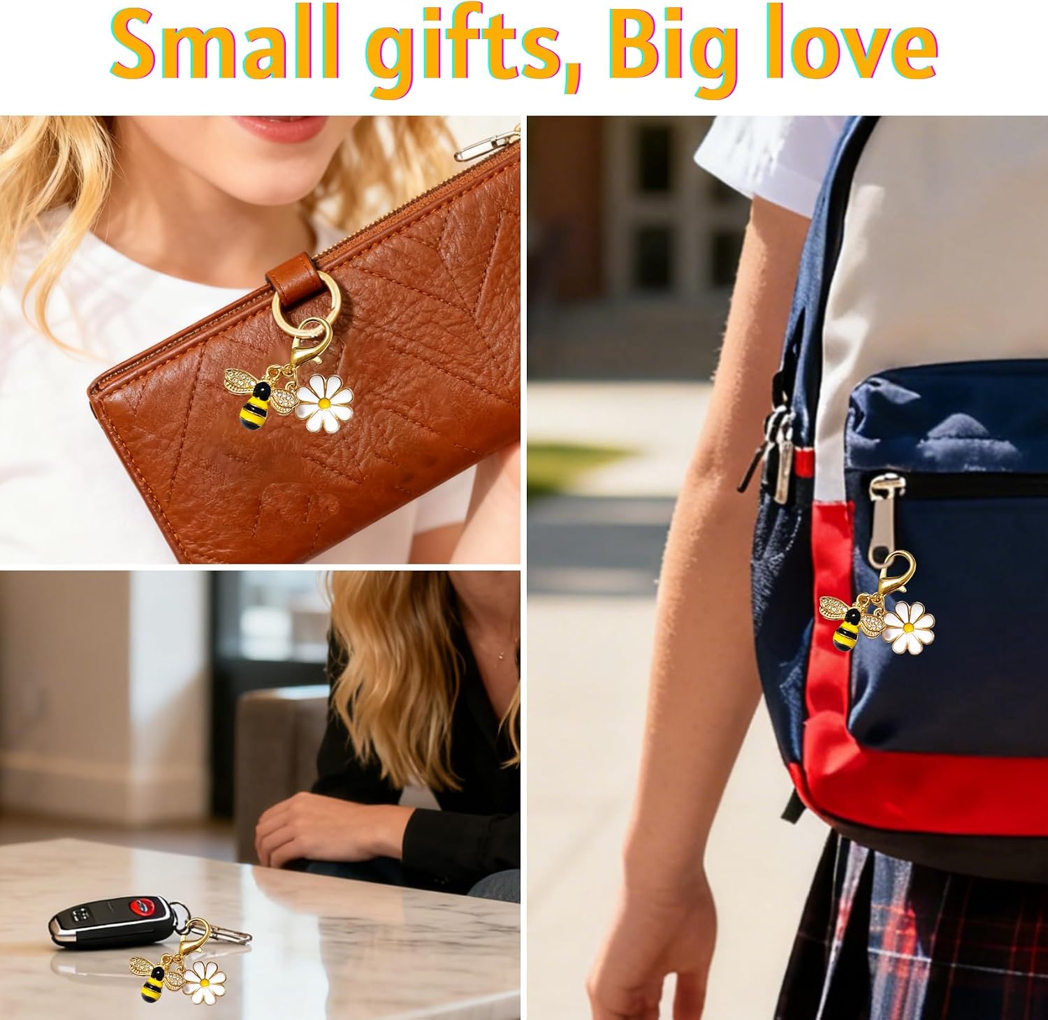 YOJO Pocket Hug Keychain, Keychain with Positive Affirmation Card, Keepsake Exchange Cards for Employee Appreciation