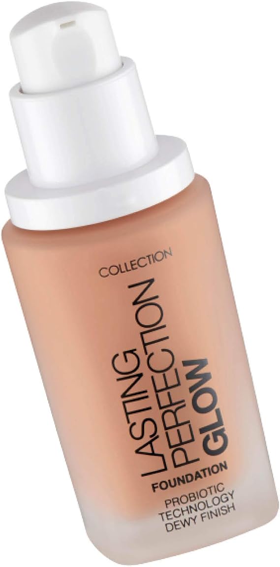 Collection Cosmetics Lasting Perfection Glow Foundation, Medium to Full Coverage, 27ml, Maple