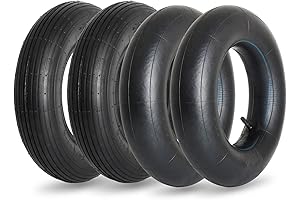 GIGOOL 4.80/4.00-8 Tire and Inner Tube Replacement Lawn and Garden Wheelbarrow Wheelbarrow/Dolly/Trolley