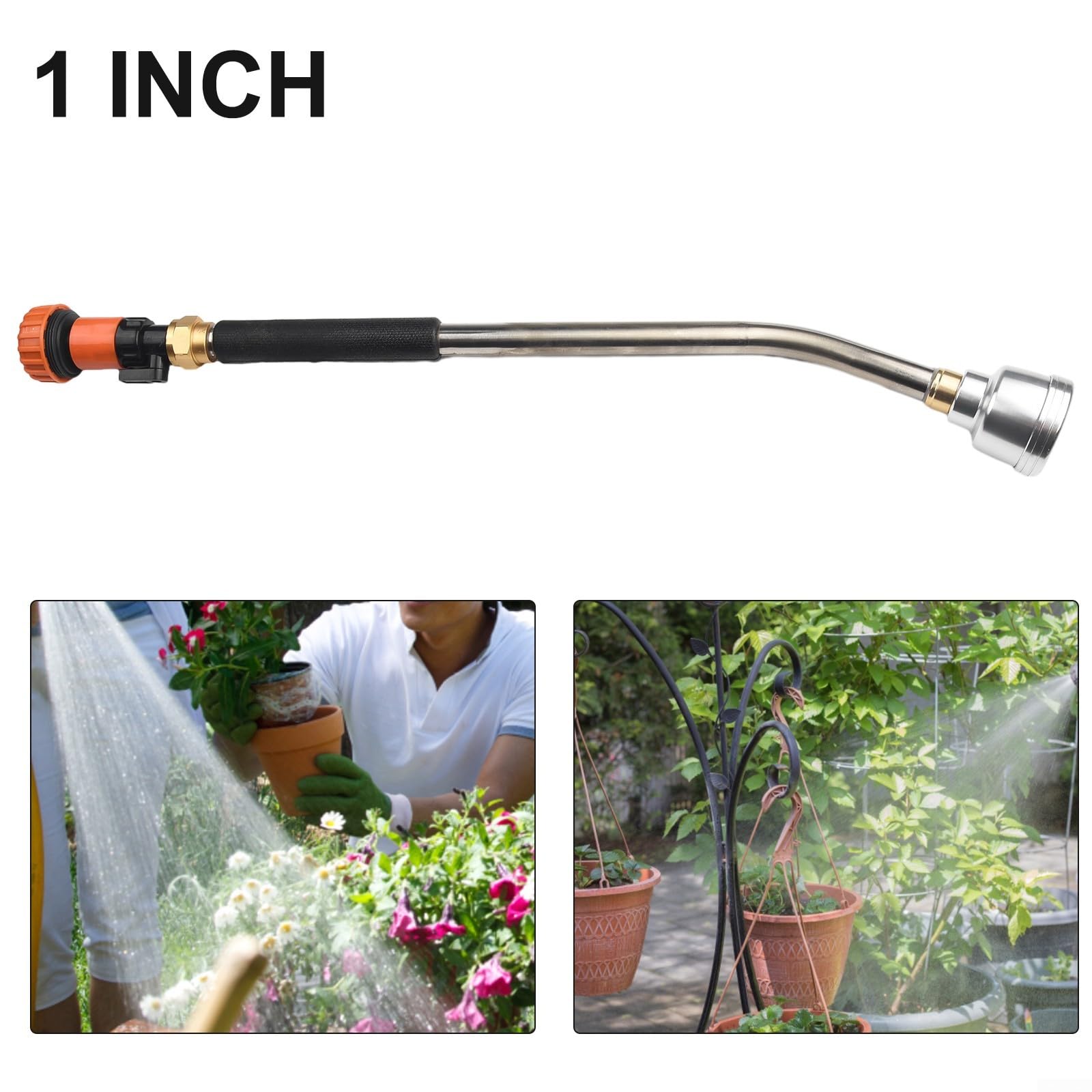 Gartenschlauch-Sprinklerstange, Bewässerungsstab mit einfach zu ersetzen, geeignet für verschiedene Anwendungsszenarien wie Bewässerung von Pflanzen (2,5 cm)