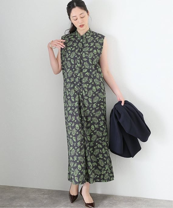 Amazon Co Jp ジャーナルスタンダード レサージュ ペイズリープリントワンピース フリー ブラック 服 ファッション小物