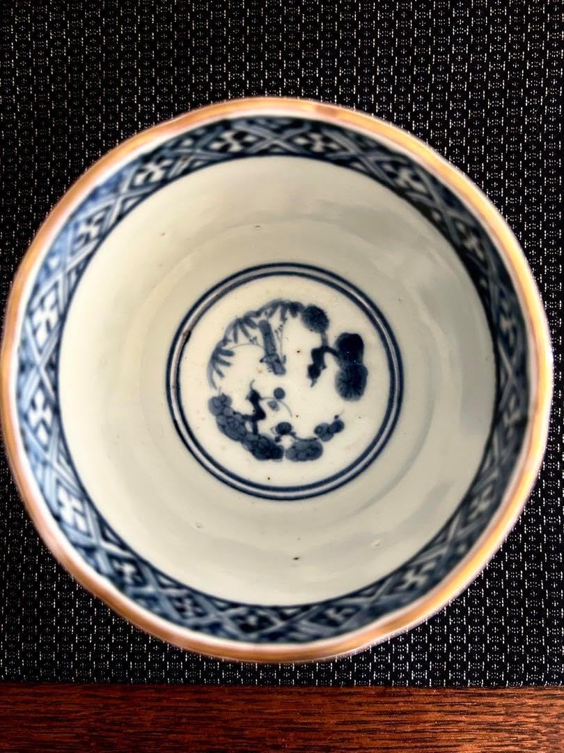 古伊万里 そば猪口 高約6.8cm 径約8.5cm そば猪口 伊万里」の