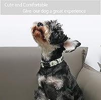 Vista 122 de Aring Pet Collar de algodón, ligero y ajustable, con hebilla de liberación rápida para perros pequeños, medianos y grandes, para cachorros, XS