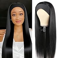 Vista 37 de XSY: Peluca de diadema de cabello humano de onda profunda sin pegamento, sin encaje frontal, peluca de diadema rizada, lista para usar y llevar