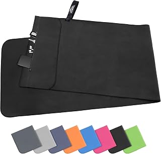 Pameil Fitness Towel | 120 X 50 Cm | Compact And Quick-Drying Microfiber Towel, Sports Towel, Travel Towel, Beach Towel With Zipper Bag
