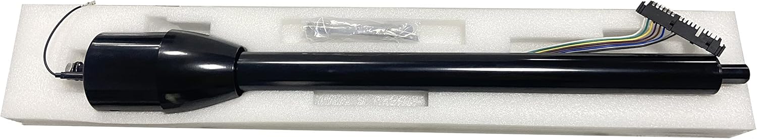 X-AVION GM Black Electrophoretic Coating 30'' Tilt MT Manual Style Steering Column, Universal for GM Cars, Stainless Steel