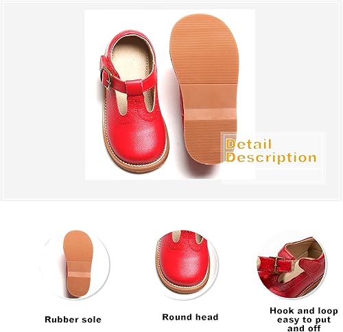 Miniatura 6 de Otter MOMO Vestido de uniforme escolar con tirantes en T para niña Mary Jane Flat