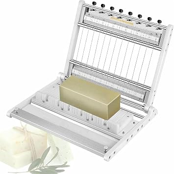 Adjustable Multi-Wire Soap Cutter for Handmade Soaps, Aluminium Loaf Slicer, Precise Bar Cutter Tool for Soap Making, Candles, Cheese, Butter & DIY Crafts