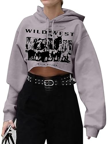 "Wild West" Cropped Hoodie