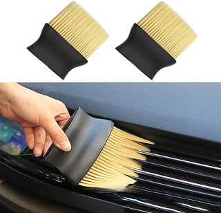 Auto Interior Dust Brushes for Cleaning Interior and Exterior, 2pcs Car Cleaning Brush Duster, Soft Bristles Detailing Brush Dusting Tool for Automotive Dashboard, Air Conditioner Vents.