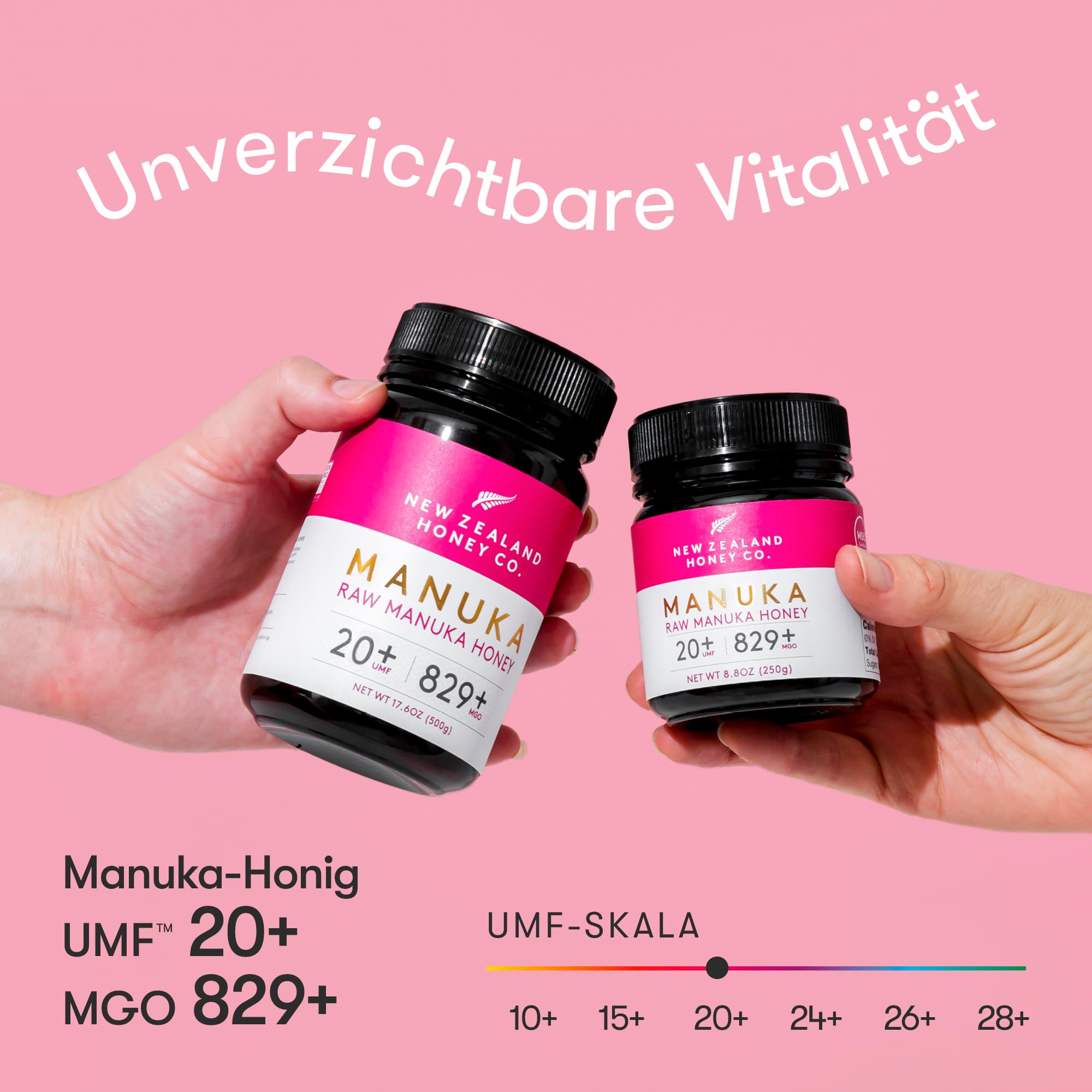 New Zealand Honey Co. Manuka Honig MGO 829+ UMF 20+ Rohhonig 250g