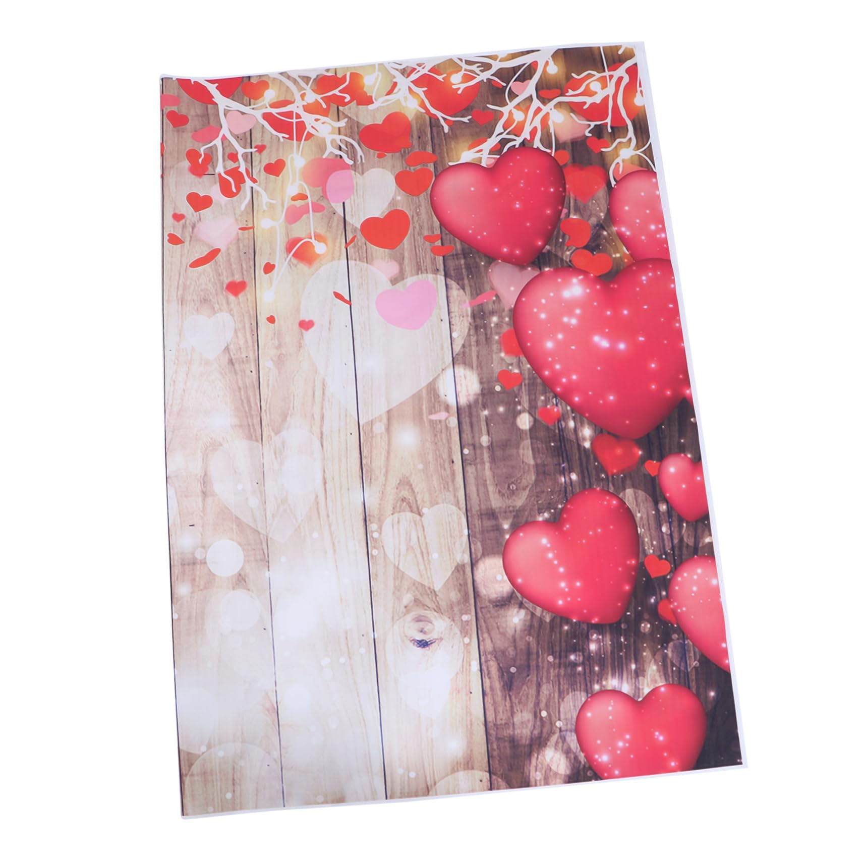 POPETPOP Sfondo Fotografico Per Legno Con Cuore Decorazione Versatile Per Eventi Casa e Foto Studio Materiale Durevole e Creativo Per Ogni Occasione