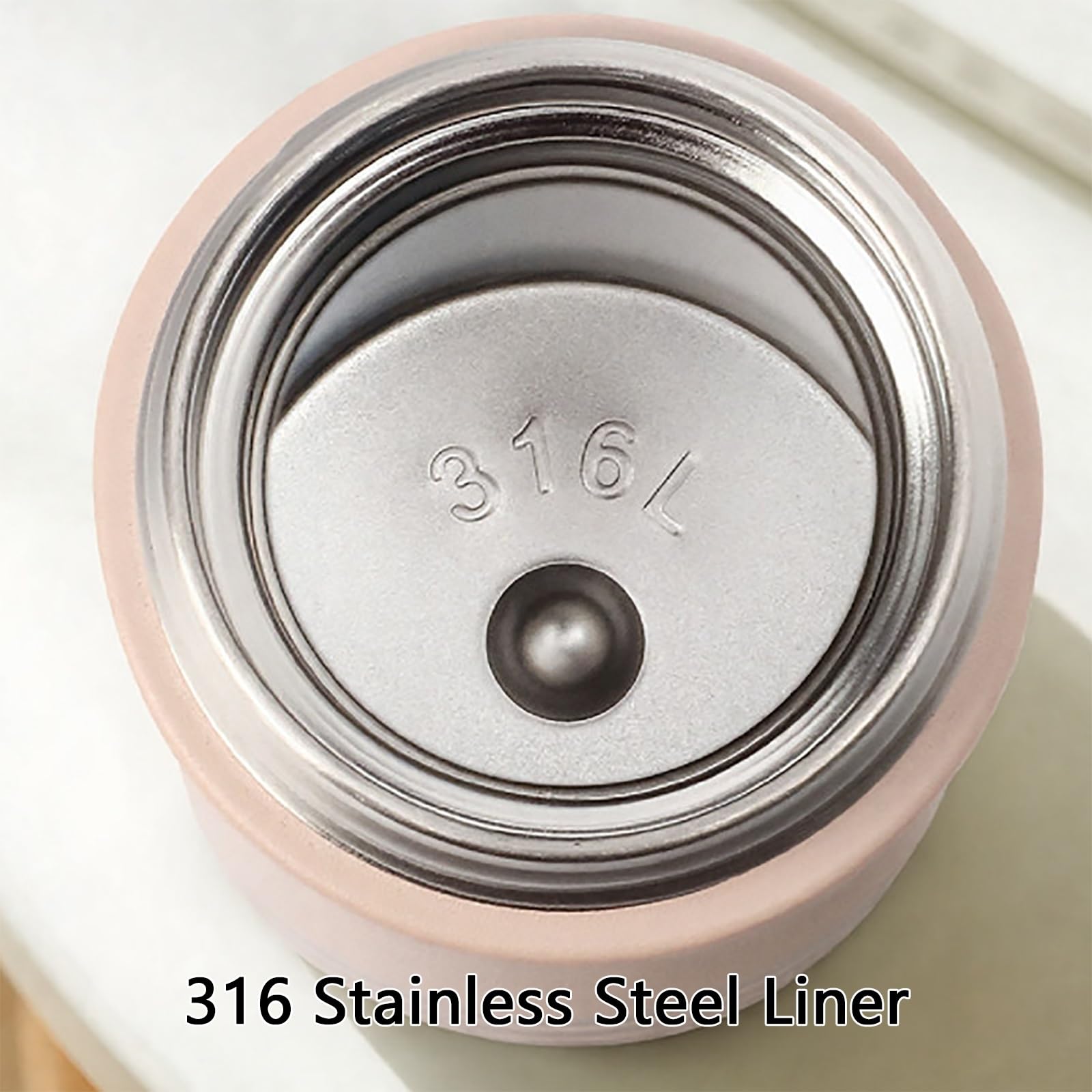 210ml / 7oz, Termo Cafe Pequeño, Vaso Termico, Fácil de Limpiar, Hermética y A Prueba de Fugas, Ideal para Llevar Fuera(Pink)