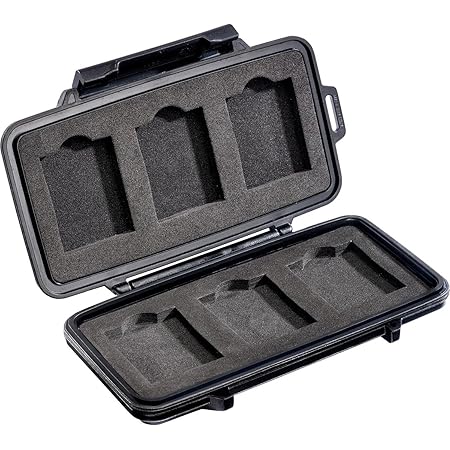 Ruggard Memory Card Protective Pouch - Nylon Case Holds 6 Cards With Belt Loop