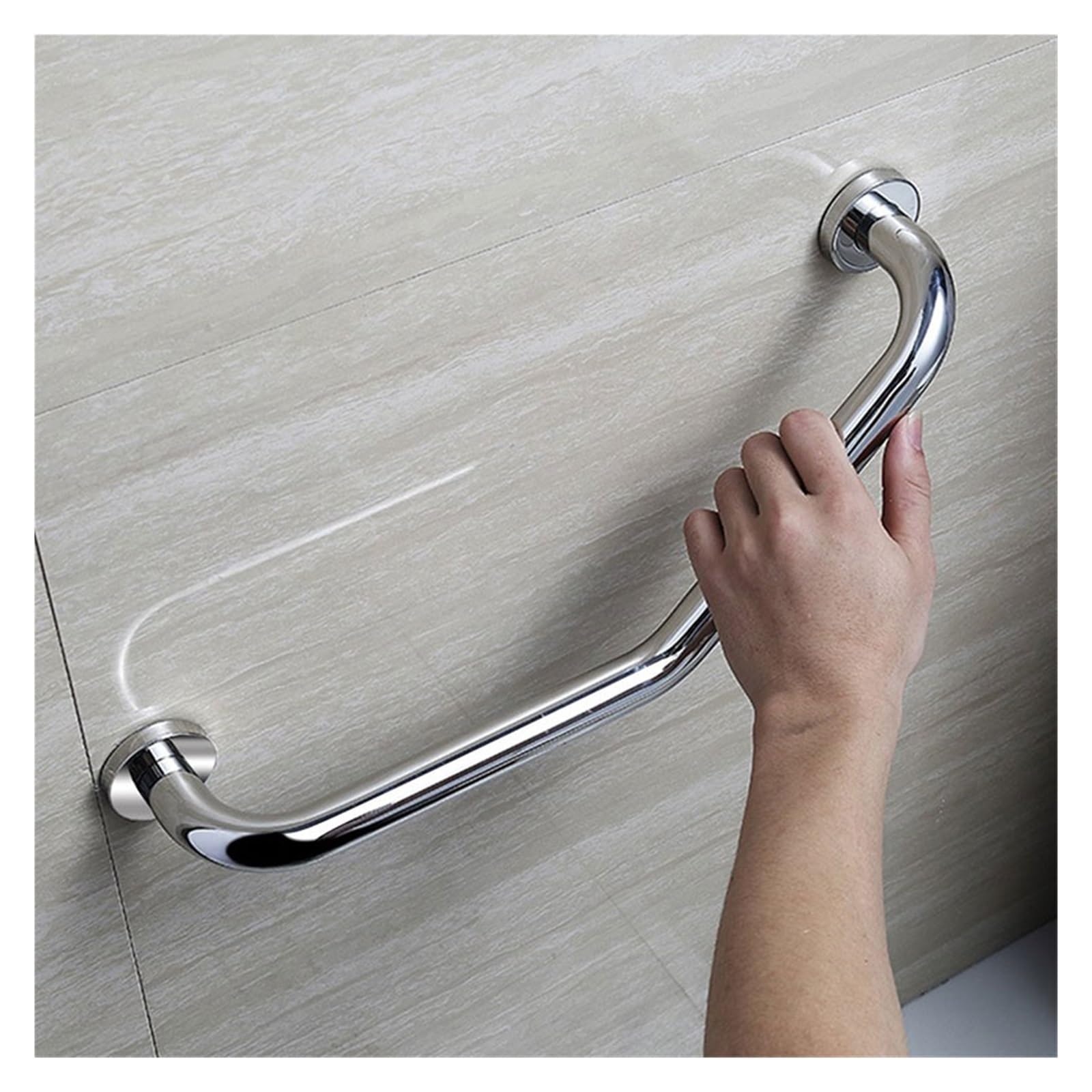 Asidero BañO Barandilla de seguridad con barra de agarre en ángulo for ducha de baño, barra de agarre segura for brazo de pasamanos de baño for ayudar a personas mayores Agarraderas BañO(Without Soap