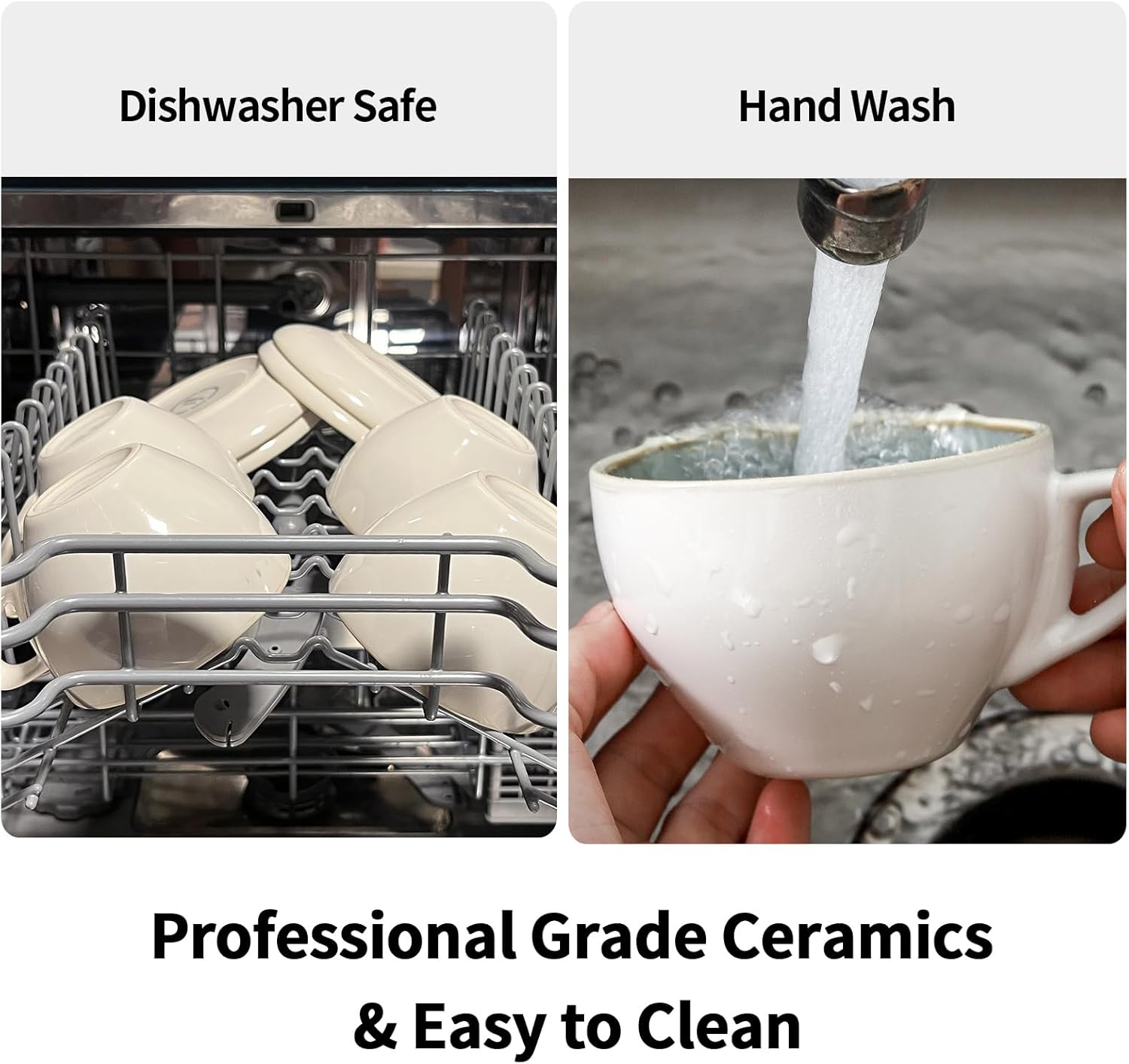 SIDUCAL Stackable Cappuccino Cup Set of 4 [8oz] Ceramic Coffee Cups with Saucers and Cup Holder,Microwave/Dishwasher Safe,Espresso Demitasse Cups(Green) - Image 8