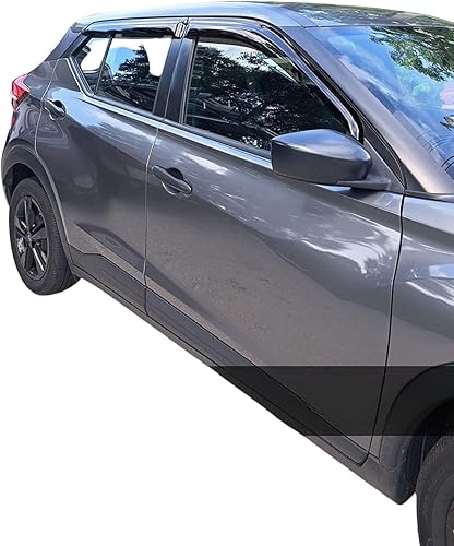 Miniatura 3 de Protectores de lluvia con cinta adhesiva 2018-2024 para Nissan Kicks deflectores de ventana lateral, persianas de ventilación extra gruesas 2019