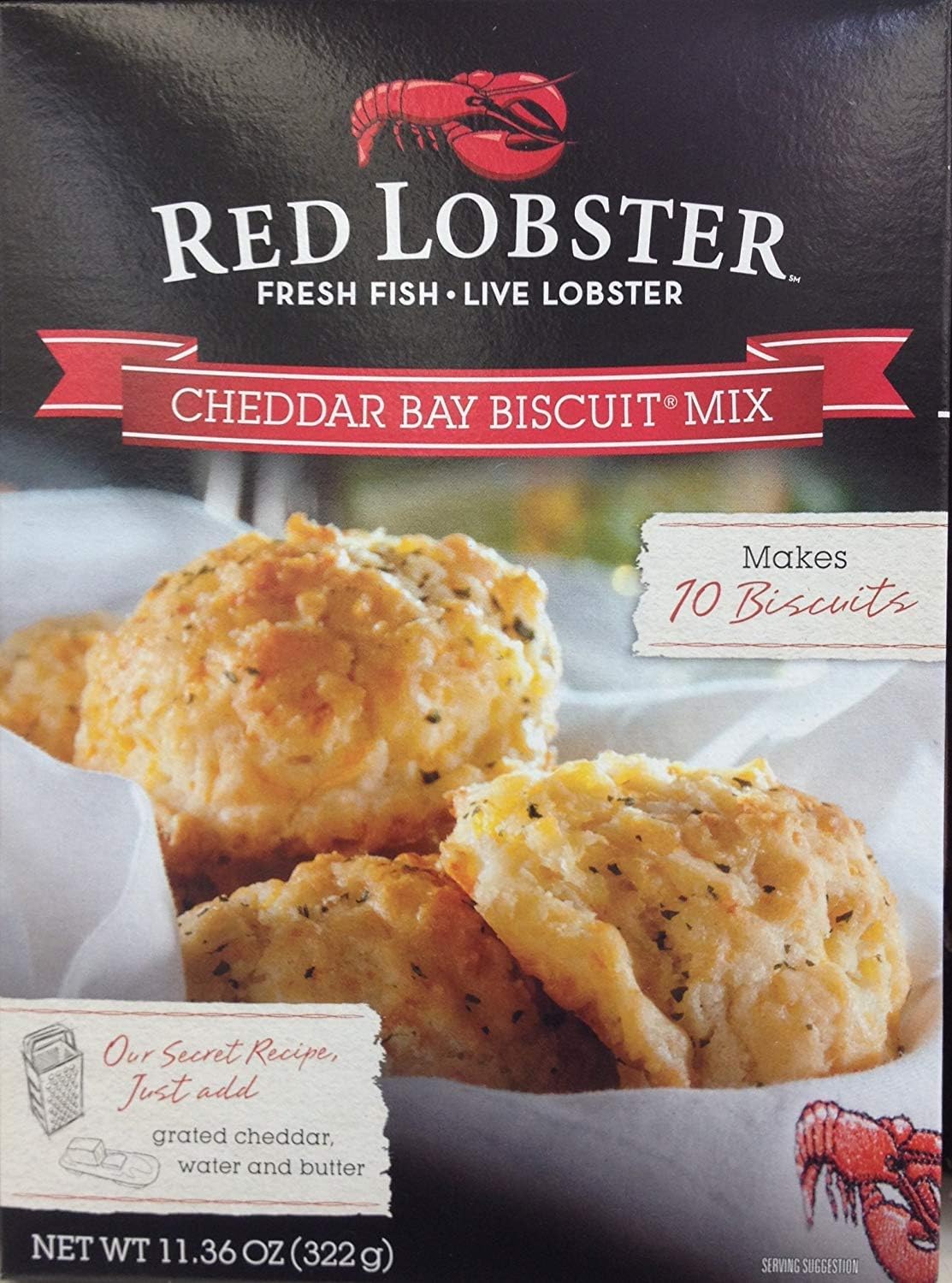 Cheddar Bay Biscuit Mix Makes 10 Biscuits 322g - Pack of 2