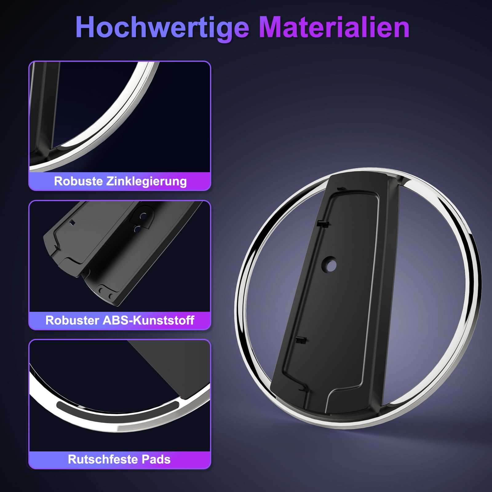 für PS5 Slim Standfuß, Vertikaler Ständer für Playstation 5, PS5Slim, PS5-Pro, Reguläre Modelle, Digital Editions Disc Versions