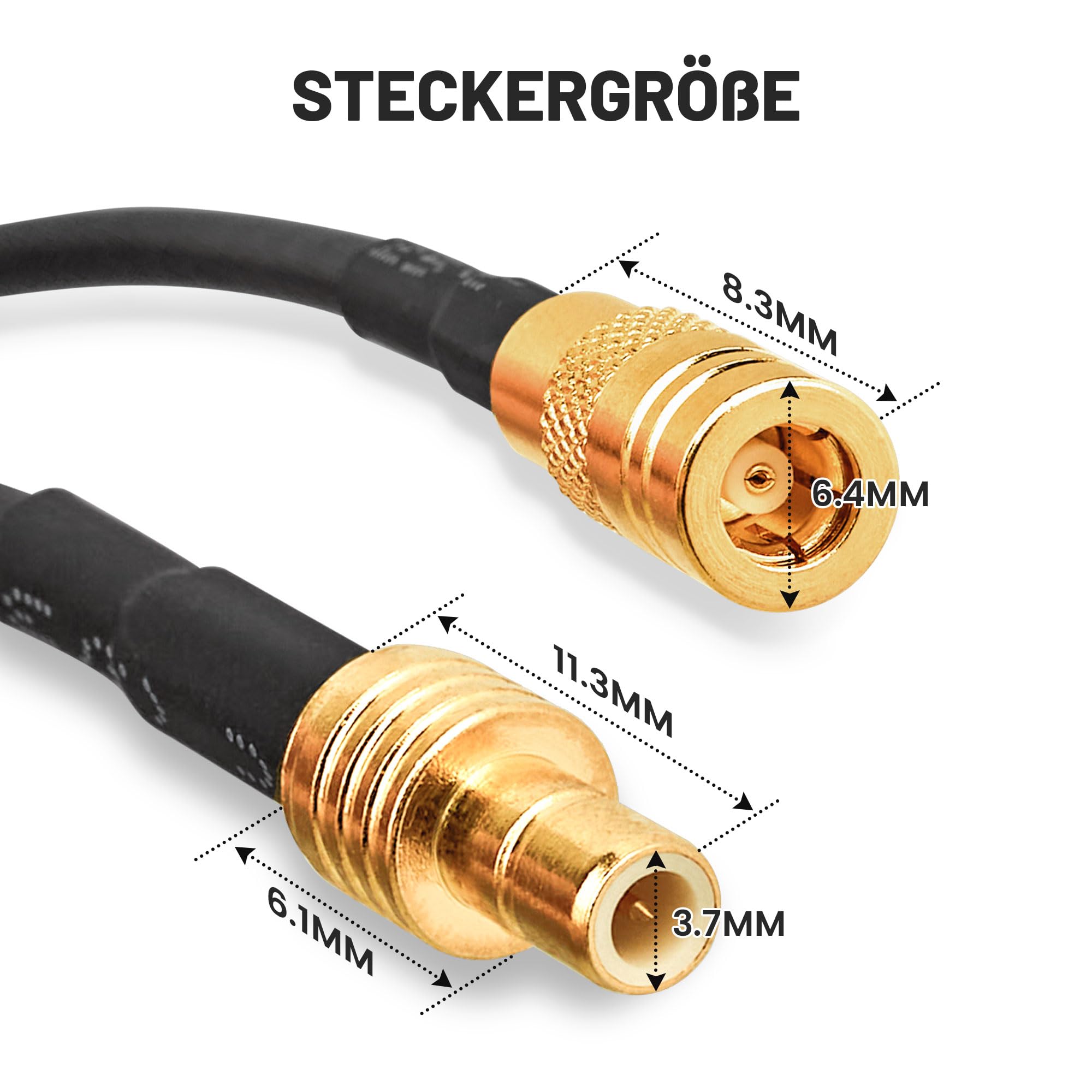 Antenne Kabel Fakra Auf SMB, RG174 Fakra Stecker Zu SMB Buchse Antennenadapter 20cm, Fakra Z Stecker Auf SMB Adapterkabel Für Android Head Unit, DAB+ GPS FM Autoradio Verlängerungskabel