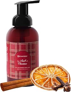 The Smell of Christmas Foaming Hand Soap – 12 oz Gentle Cleanser with Warm Cinnamon, Clove, Orange, Spice & Wood Scent – Moisturizing Fall Soap – Paraben-Free, Made in the USA