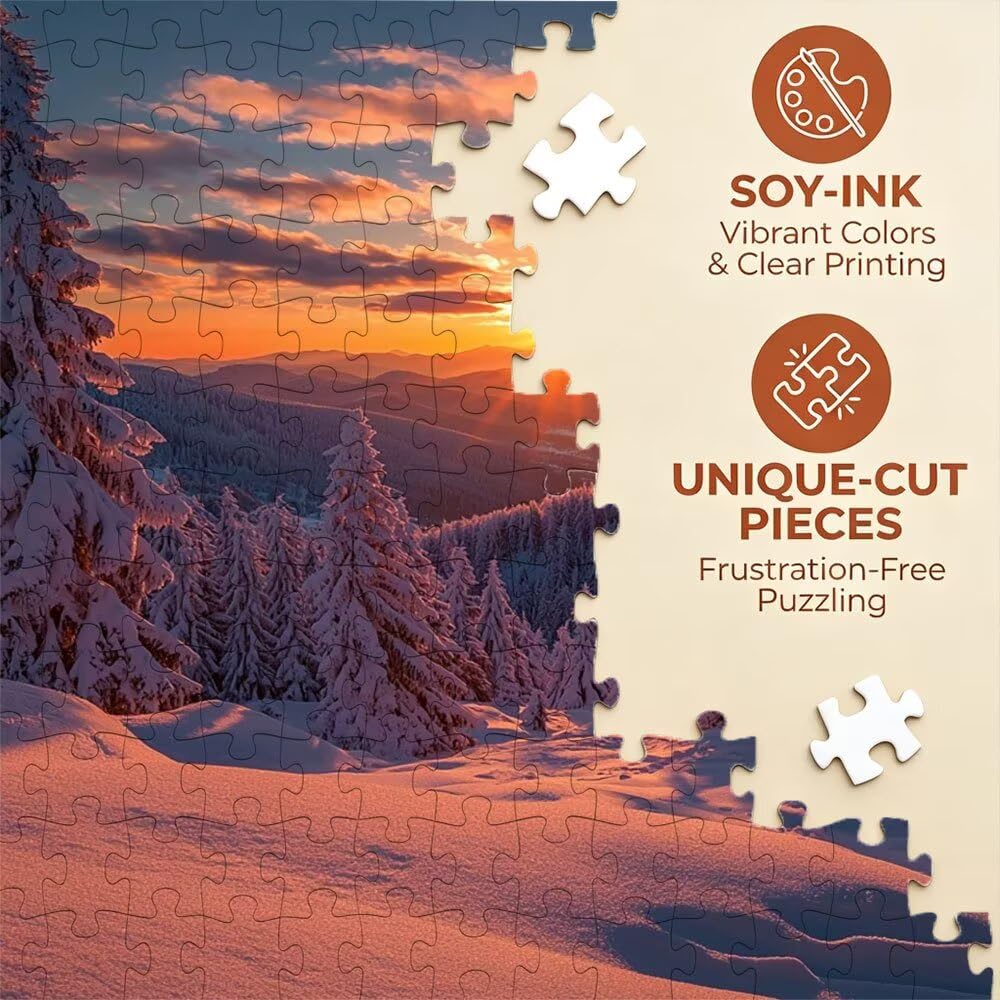 Puzzle 6000 Pezzi, Notte Neve 3D Puzzle per Adulti Impegnativo, Educa Puzzles Artistico, Divertente E Stimolante Puzzles Decorativo per La Famiglia, Regalo e Decorazione Pareti DX0YL6-905